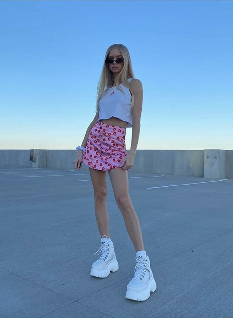 Loquat Fashion Women's High-waisted Printed Short Skirt - Image 1