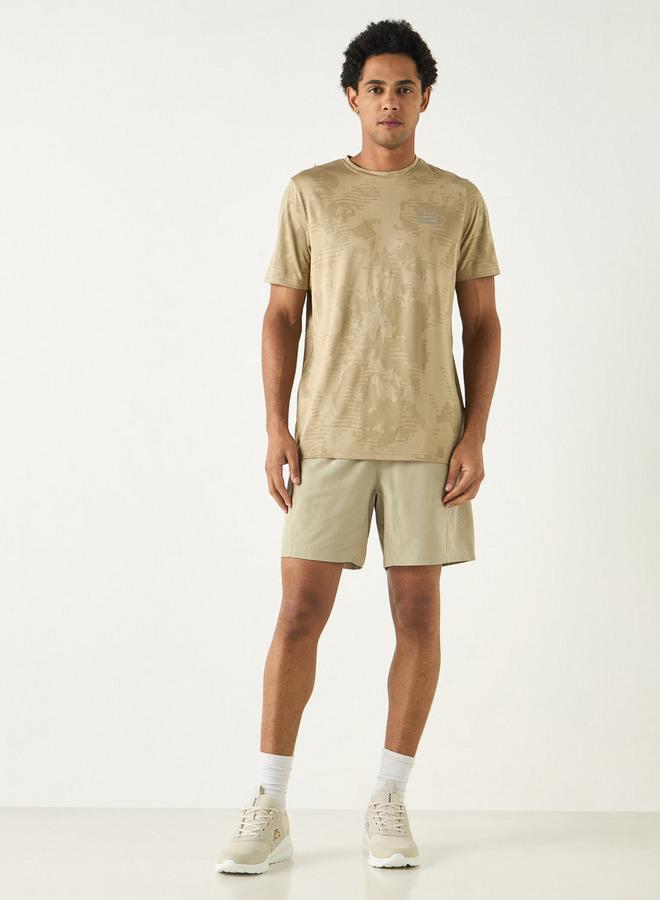 كابا شورت بخصر مطاطي وجيوب وطبعات شعار من كابا - Image 2