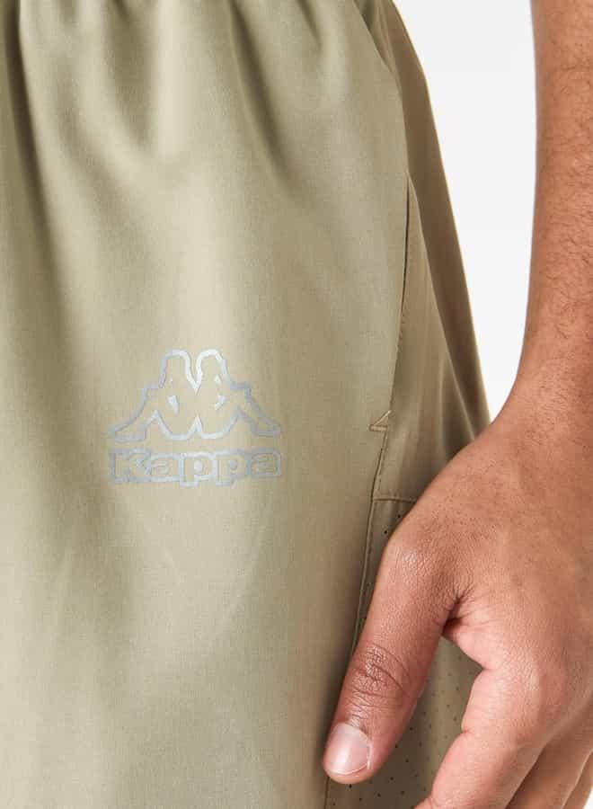 كابا شورت بخصر مطاطي وجيوب وطبعات شعار من كابا - Image 4