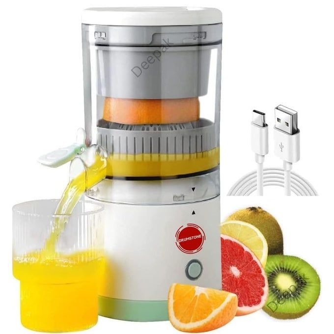 Drumstone [15  ] Cordless Electric Citrus Juicer  USB Rechargeable Orange & Lemon Squeezer, Portable and Easy-to-Clean for Fresh Juice Anytime - Image 1