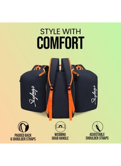 Skybags Skybags Casual Daypack 15L With Spacious Compartment, Webbing Grab Handle & Highlight Zippers Standard Backpack| Navy Blue | Klik  - Image 4