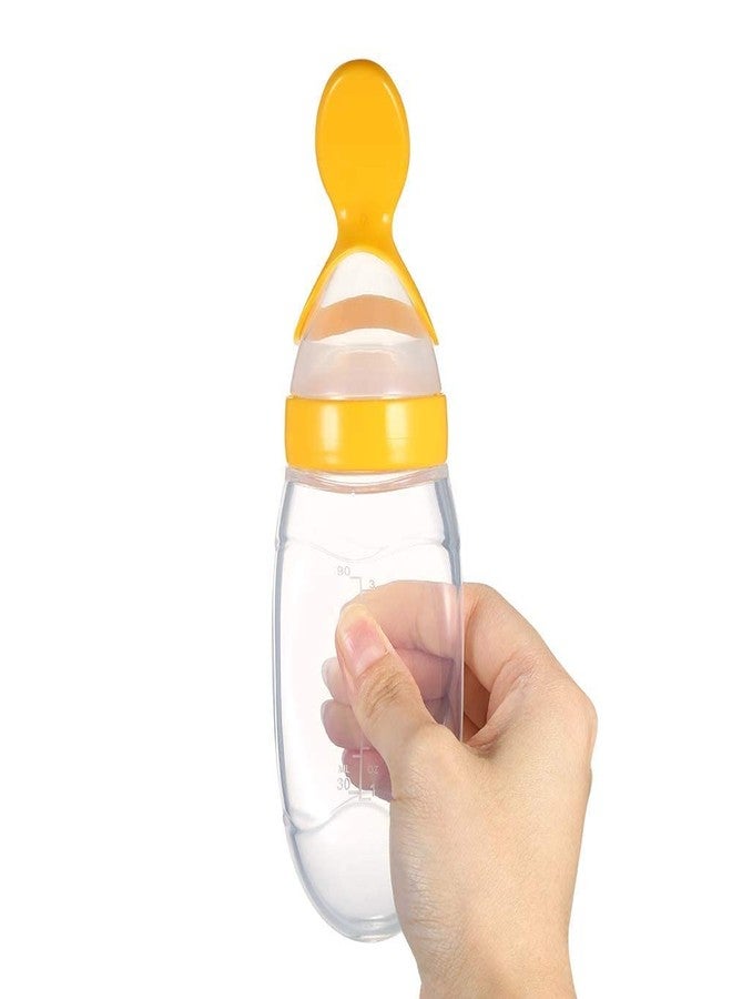 CUTEABLY Baby Silicone Squeeze Feeding Spoon/Feeder Bottle for Milk, Food Feeder/Teether/Pacifier, Pack of 2, Assorted - Image 4