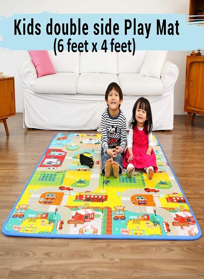 SEVIA Playmat Waterproof Anti Skid, Double Sided Baby Crawling Mat Alphabet Learning(Multicolour, Large, 120x180 cm) - Image 5