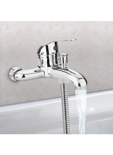 Chrome Wash Basin And Shower Mixer Tap  Sleek Monobloc Faucet With Pop-Up Click Waste For Effortless Hot And Cold Water Control