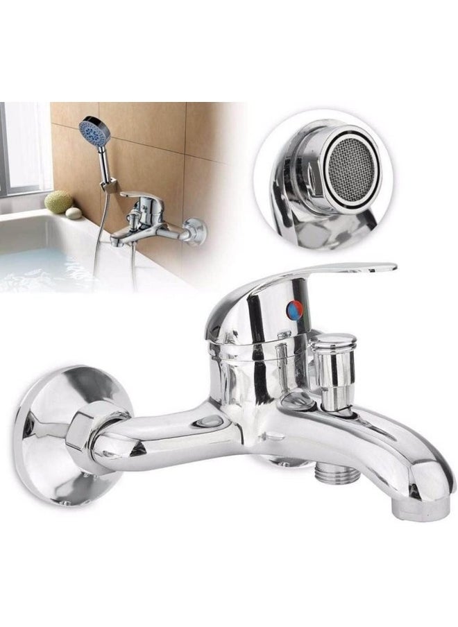 Chrome Wash Basin And Shower Mixer Tap  Sleek Monobloc Faucet With Pop-Up Click Waste For Effortless Hot And Cold Water Control