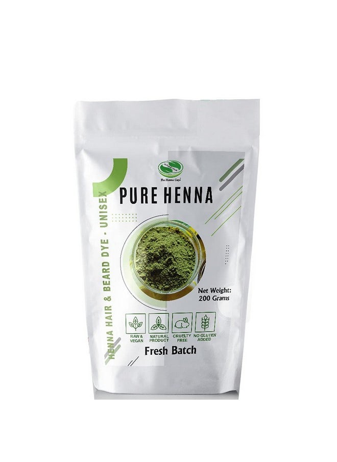 The Henna Guys - 200 Grams - 100% Pure Henna Powder For Hair Dye - Red Henna Hair Color, Best Red Henna For Hair - The Henna Guys - Image 1