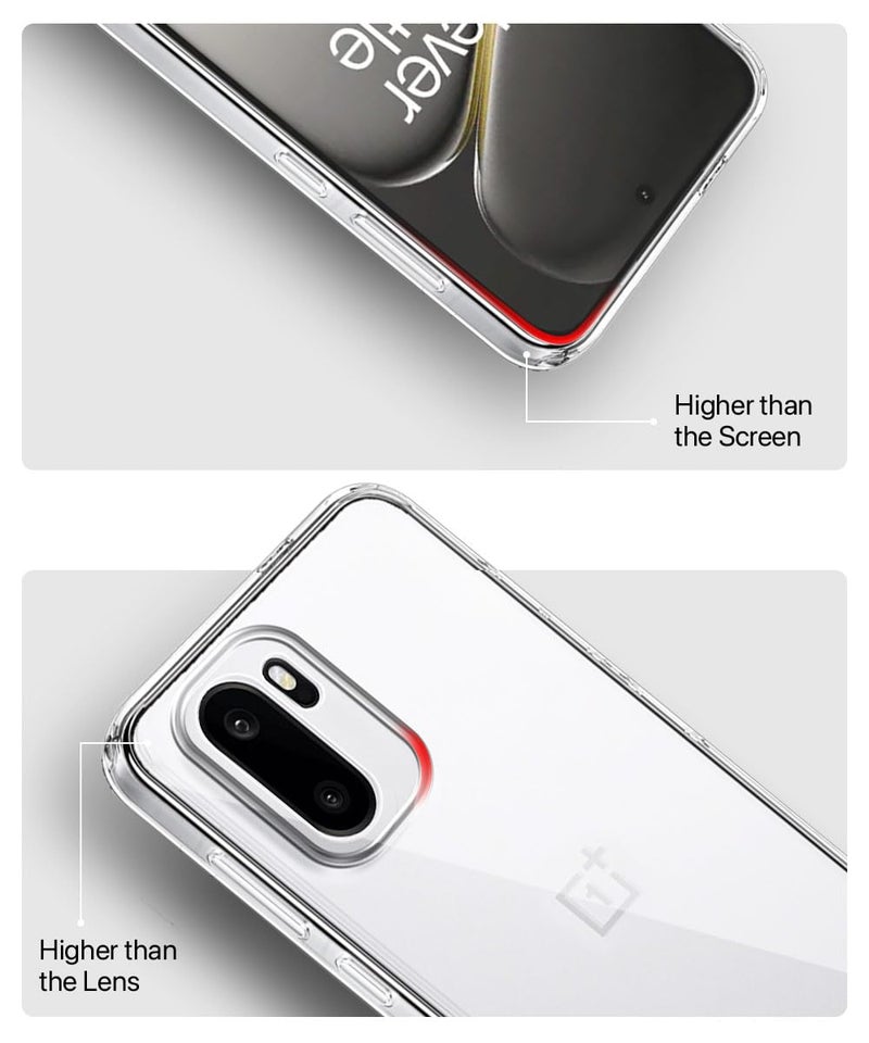WOW IMAGINE Transparent Back Cover Case for 1+ OnePlus 15R 5G 2025 | Raised Bumps for Full Device & Camera Protection Shockproof TPU Silicone Back Case Mobile Cover – Transparent - Image 5