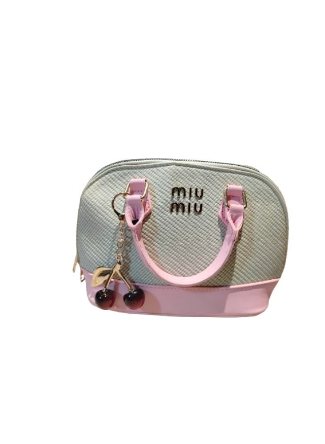 Miu Miu Luxury handbag in beige and pink - Image 1
