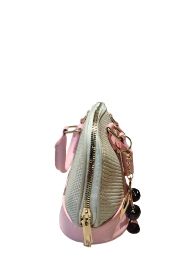 Miu Miu Luxury handbag in beige and pink - Image 3
