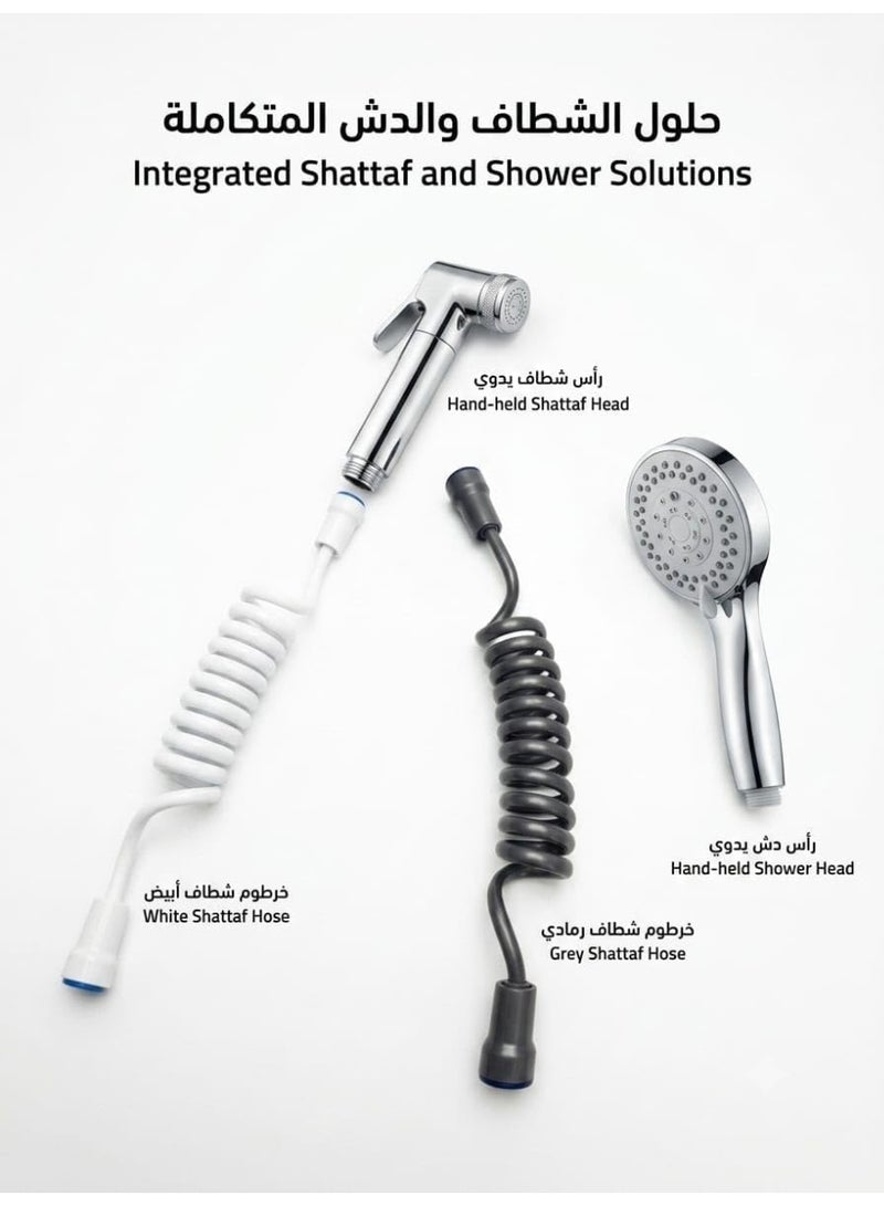 Shattaf and Hand Shower Coil Hose | Flexible and stretchable, spiral design - Image 2