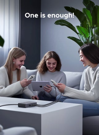 سلك تمديد عالمي بطول 1.5 متر، ربط 6 أجهزة، منفذا طاقة متناوبة إجمالي الطاقة 2990 واط، 3 منافذ USB A ومنفذ USB C واحد، شحن سريع 20 واط لهاتف iPhone 17، مقبس كهربائي للمنزل والمكتب، حماية أمنية متعددة - view 4
