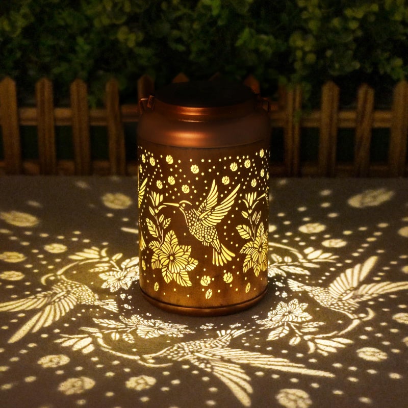 Cawalap Mothers Day Gifts for Mom Grandma - Birthday Day Gifts for Women, Garden Decor Solar Lantern, Home Docor Solar Lamps, Hummingbird Solar Lights Outdoor Waterproof, Decorations Outside for Yard - Image 1