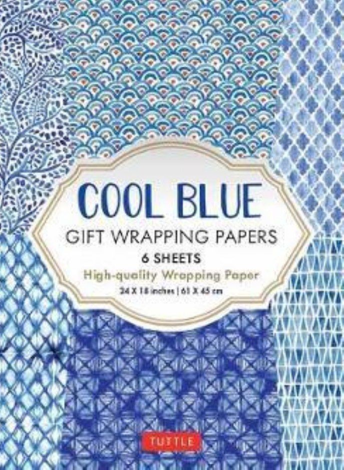 Cool Blue Gift Wrapping Papers 