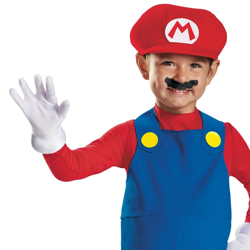 Disguise Nintendo Super Mario Brothers Mario Boys Toddler Costume, Medium/3T-4T - Image 2