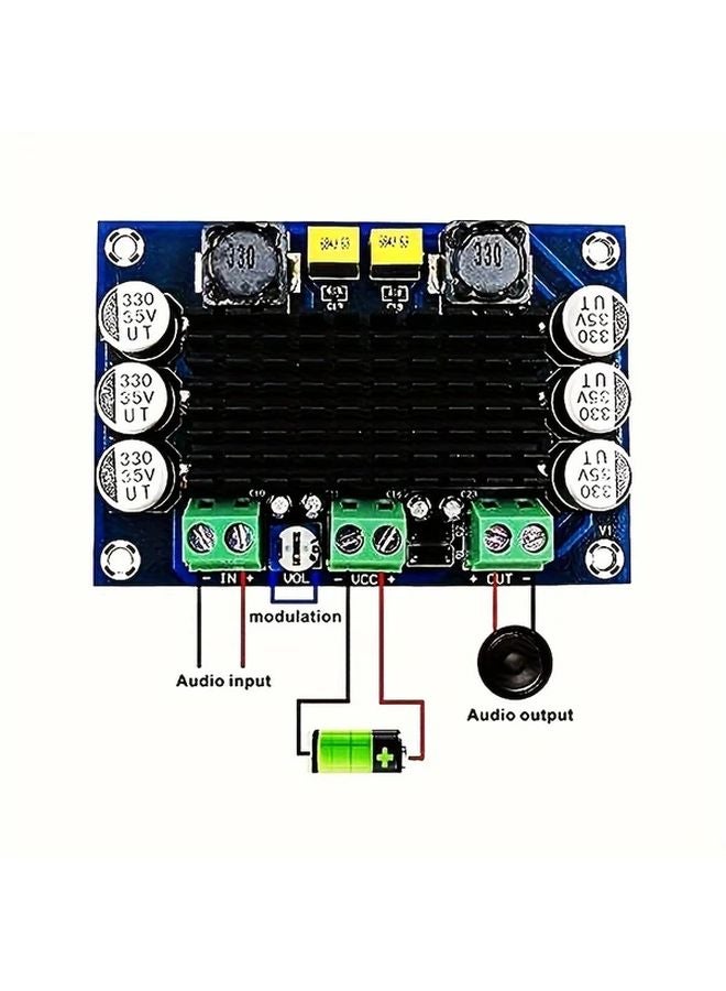 XH M542 2PCS 100W Mono Channel Digital Audio Amplifier Board DC 12V 26V Power AMP Module - Image 4