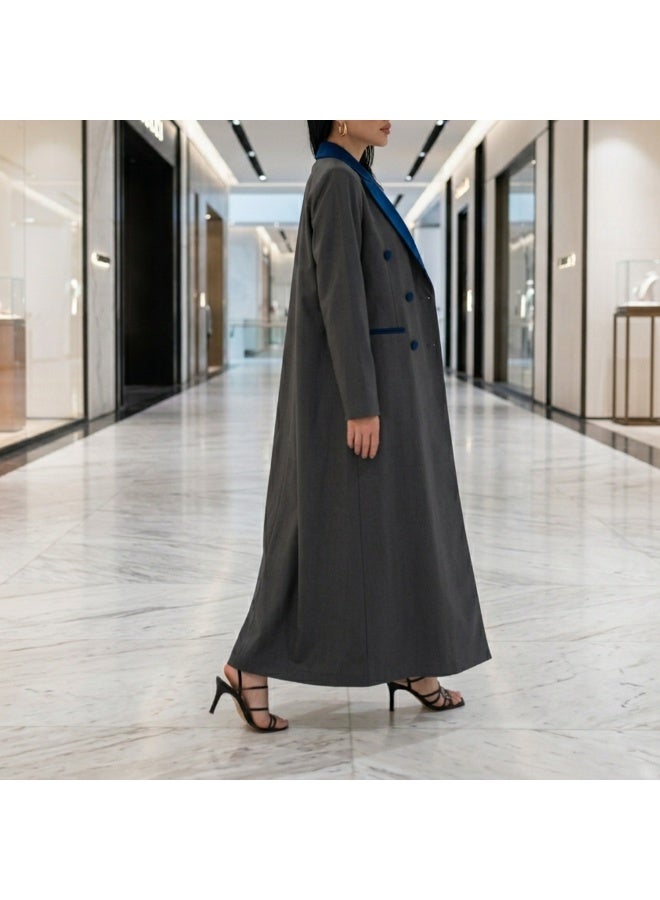 Dakakeen Concept Formal Blazer Abaya by Malmas Designer from Dakakeen Concept –   Abaya for Women - Saudi Style Luxury Women's Abaya, Modest Front Daily & Formal for Special Events and Professional Looks - Image 4