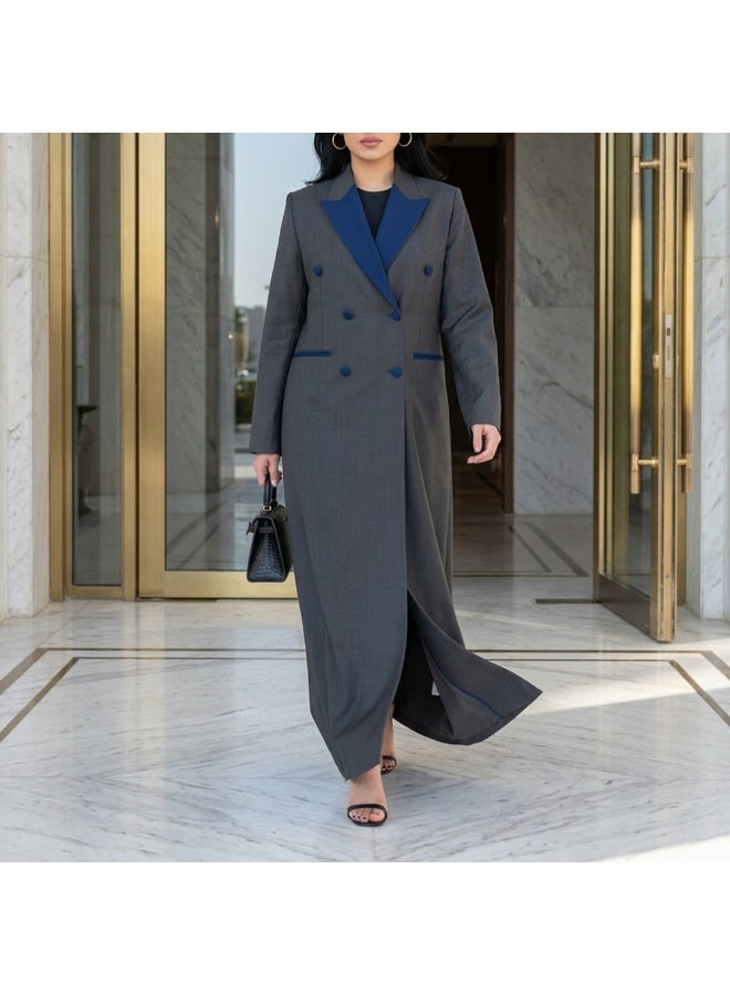 Dakakeen Concept Formal Blazer Abaya by Malmas Designer from Dakakeen Concept –   Abaya for Women - Saudi Style Luxury Women's Abaya, Modest Front Daily & Formal for Special Events and Professional Looks - Image 3