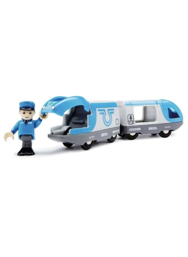 BRIO World - 33506 قطار البطارية للسفر | مجموعة قطار تعمل بالبطارية مكونة من 3 قطع | مثالية للأطفال من عمر 3 سنوات وما فوق | متوافقة مع جميع مجموعات قطارات BRIO - Image 5
