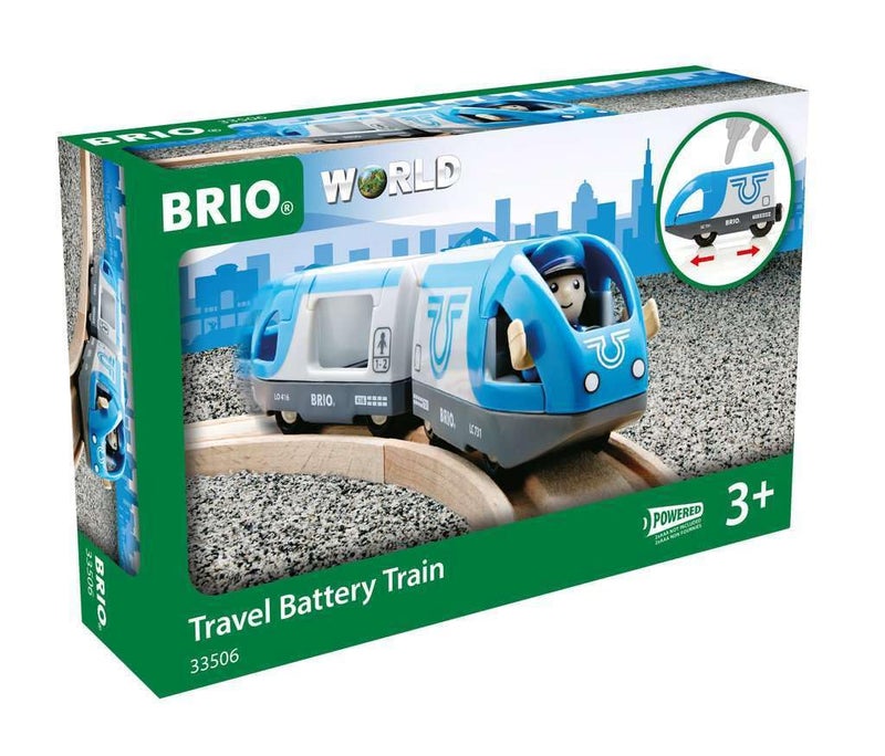 BRIO World - 33506 قطار البطارية للسفر | مجموعة قطار تعمل بالبطارية مكونة من 3 قطع | مثالية للأطفال من عمر 3 سنوات وما فوق | متوافقة مع جميع مجموعات قطارات BRIO - Image 4