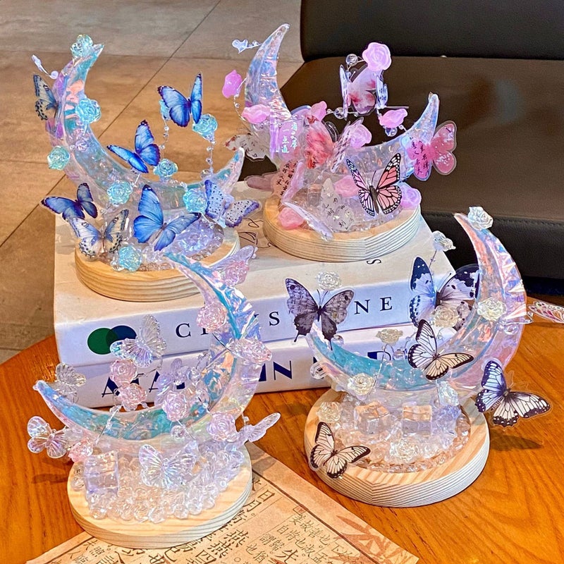 مجموعة مصباح قمر الفراشة DIY لعبة ضوء LED - Image 1