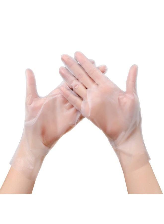 قفازات فينيل للاستخدام مرة واحدة، آمنة ومرنة وخالية من البودرة، مناسبة للاستخدام الطبي والمطبخ. تحتوي العبوة على 100 قفاز. - Image 1