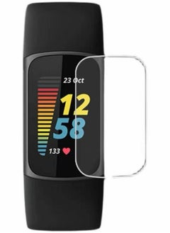 Y&D Screen Protector for Fitbit Charge 5 Case Friendly Accessories Flexible Full Coverage Clear TPU Film (8-Pack)  - Image 1
