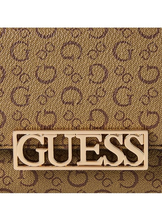 GUESS Women's Bellatrix Slg Fold over Zip Clutch  - Image 3