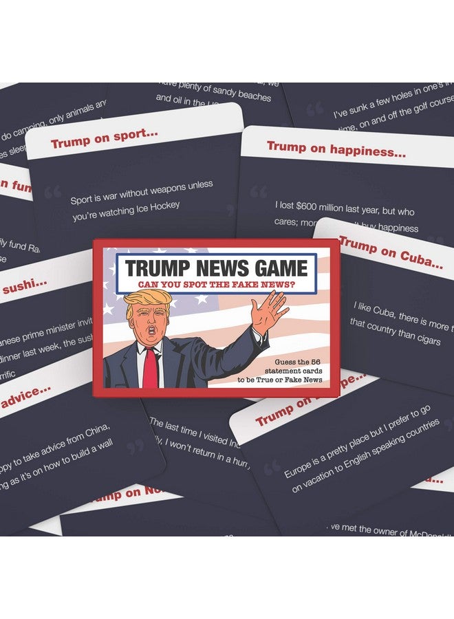 Bubblegum Stuff Trump News Game - Guess The Fake News Trump Quote Comedy Card Game - Suitable for Family, Kids, Teenagers & Adults - Image 4