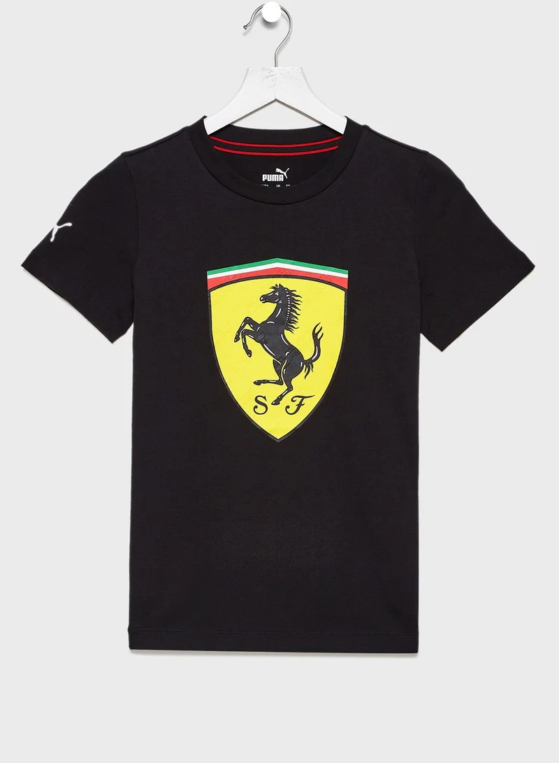 PUMA Kids Ferrari Race Big Shield T-Shirt