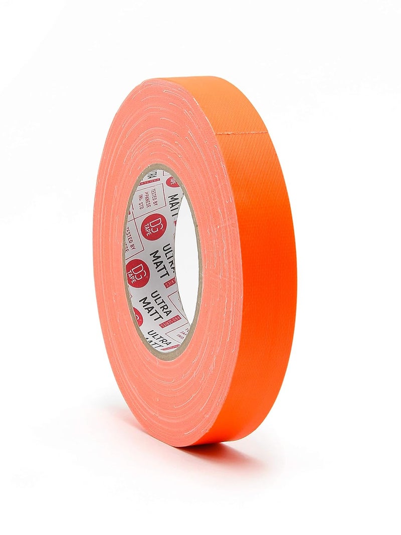 DGTAPE شريط غافر فوسفوري برتقالي 1 بوصة × 55 ياردة. UV + نيون برتقالي (UMF25/50/O 1in x 55yard) - Image 1