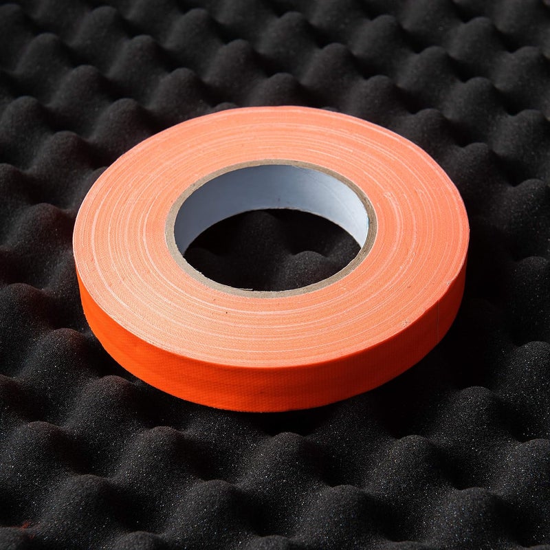 DGTAPE شريط غافر فوسفوري برتقالي 1 بوصة × 55 ياردة. UV + نيون برتقالي (UMF25/50/O 1in x 55yard) - Image 4