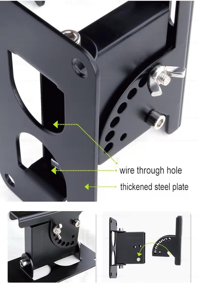 Audiovan Heavy Duty GU40 Universal Surround Speaker Wall Mount Bracket Rotating Speaker Hanger Loading 40kgs - Image 3