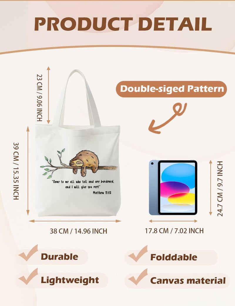 Supwhd tote bag, Canvas Tote Bag, tote bag for women,canvas bag237, White, 799KY-FBB - Image 5