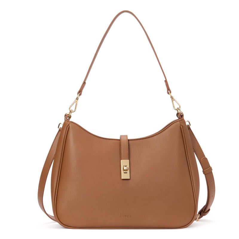 CLUCI Hobo Bags for Women, Vegan Leather Tote Handbag, Water Repellent Shoulder Purses, Crossbody Bag with Adjustable Strap - Image 1