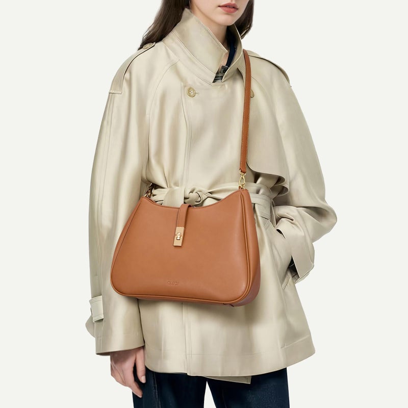CLUCI Hobo Bags for Women, Vegan Leather Tote Handbag, Water Repellent Shoulder Purses, Crossbody Bag with Adjustable Strap - Image 2