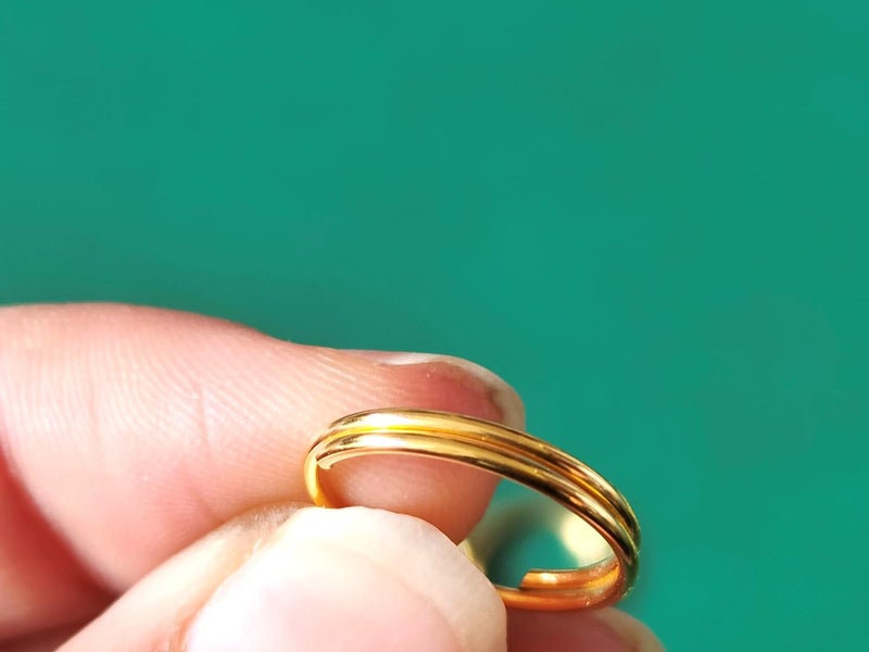 Teraiya's Teraiyas 18mm 200 pcs Golden Double Loops Round Split Jump Rings Connector for Jewellery Making hangings Toran latkan and Other Craft Work - Image 3