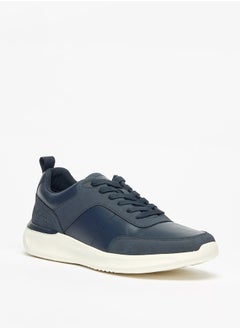 Lee Cooper حذاء رياضي رجالي مع قطع مربعة وإغلاق بخيوط  - Image 1
