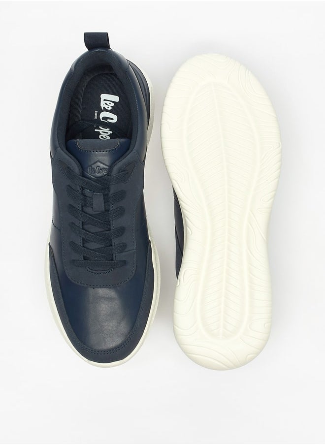 Lee Cooper - Men's Panelled Sneakers with Lace-Up Closure - Image 1