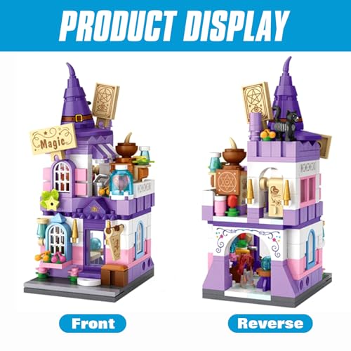 MEIEST Mini City Shop Street View Building Blocks Model SetSimulation Architecture Collection Particle Construction Building Bricks ToyHome Decoration14Magic House - Image 5