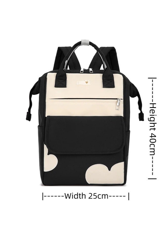 Multi Compartment Mommy Backpack Waterproof Stain Resistant with Hidden Pockets Portable Travel Nappy Backpack for Outdoor Use - Image 3