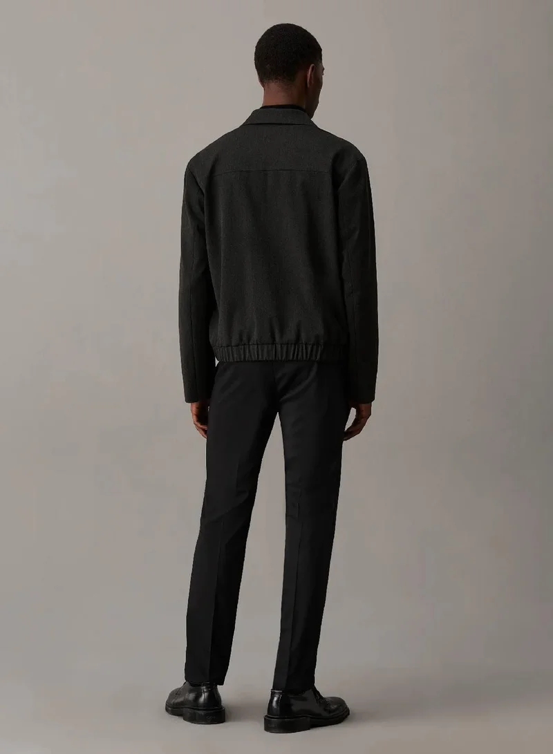 Calvin Klein Washable Flannel Blouson Jacket