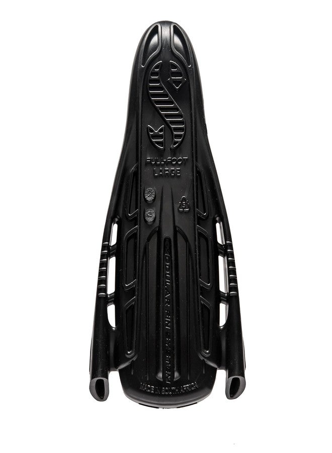 SCUBAPRO Modular Fin System Full Foot Pocket for Scuba Diving in Warm Water, Large, Black - Image 2