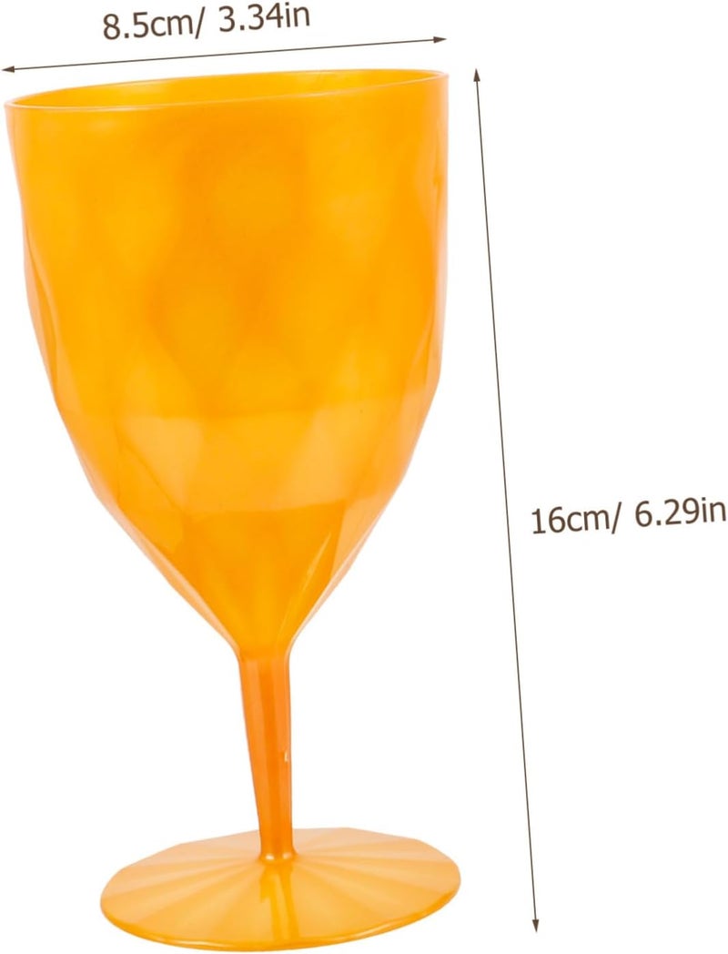 Mountain region eligible ship MAGICLULU 6pcs Unbreakable Plastic Goblets Creative Cocktail Juice Glasses for Parties Drinkware for Home Use for Boys and Girls and Adults Elegant Design Transit damage minimized design Stable local goods source Salt resistant coating Certified local stock Simple multi-feature universal build Multi option design Diverse application fit Labor saving optimized design Practical build Diverse requirement fit Market demand focused build Pre-sale confirmed stock Continuous warehouse supply All environment compatible Quick assemble Repeated assemble detach compatible Polished safe edge Multi item matching Integrated practical design All-round applied quality Flat working surface KSA local stock Dust tight seal Timely planned dispatch - Image 2