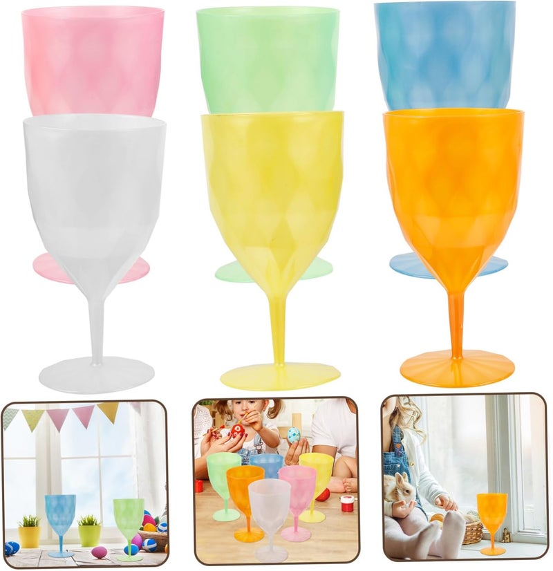 Mountain region eligible ship MAGICLULU 6pcs Unbreakable Plastic Goblets Creative Cocktail Juice Glasses for Parties Drinkware for Home Use for Boys and Girls and Adults Elegant Design Transit damage minimized design Stable local goods source Salt resistant coating Certified local stock Simple multi-feature universal build Multi option design Diverse application fit Labor saving optimized design Practical build Diverse requirement fit Market demand focused build Pre-sale confirmed stock Continuous warehouse supply All environment compatible Quick assemble Repeated assemble detach compatible Polished safe edge Multi item matching Integrated practical design All-round applied quality Flat working surface KSA local stock Dust tight seal Timely planned dispatch - Image 4