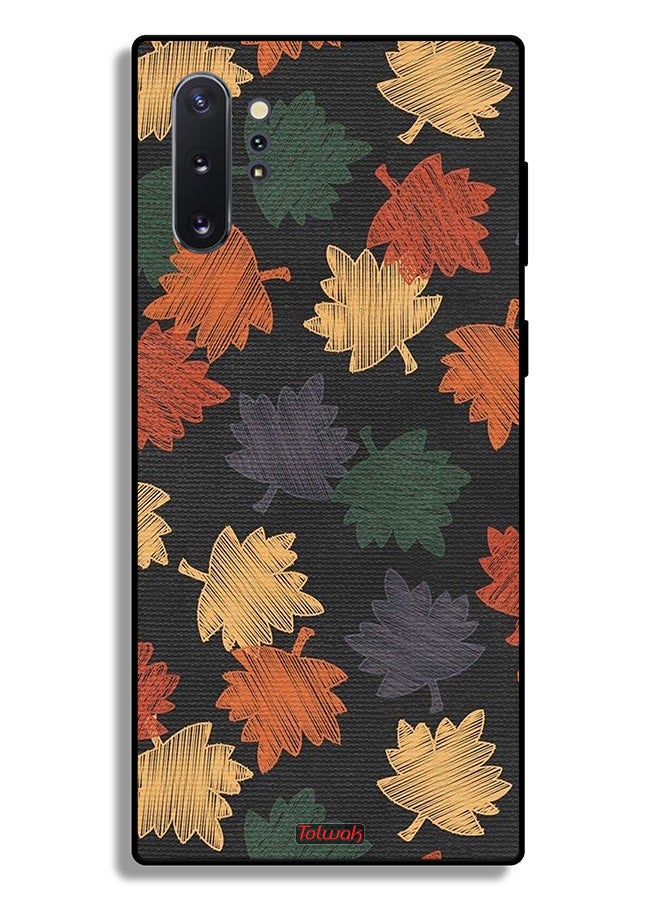 Tolwak Samsung Galaxy Note 10 Plus Protective Case Cover Autumn Leaves Art - Image 2