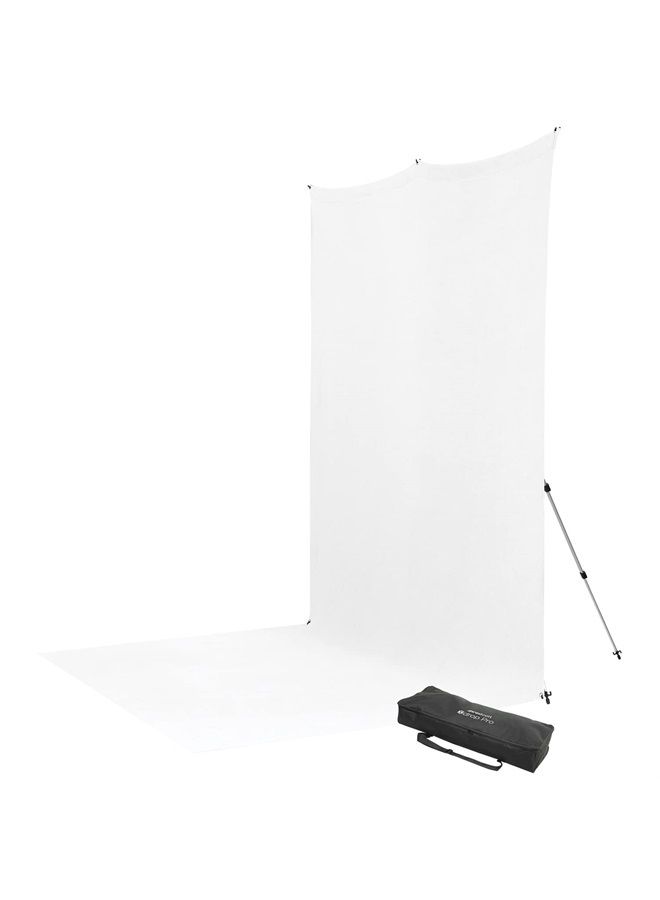 Westcott 8'x13' High-Key White Sweep X-Drop Pro Wrinkle-Resistant Backdrop Kit - for Full-Length Portraits, Group Photos, and Photo Booths - Image 1