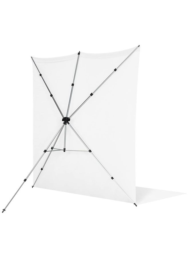 Westcott 8'x13' High-Key White Sweep X-Drop Pro Wrinkle-Resistant Backdrop Kit - for Full-Length Portraits, Group Photos, and Photo Booths - Image 3