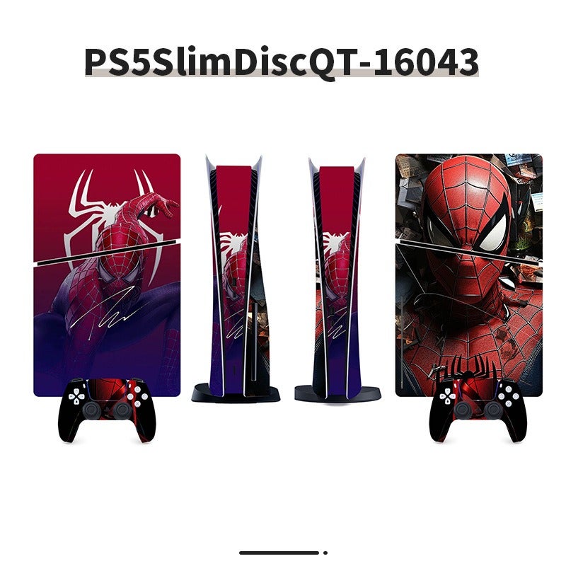 Sticker for PS5 Console Spider-Man Series 2 Series European and American Style Sticker Foreign Trade Personality Anime Color Sticker