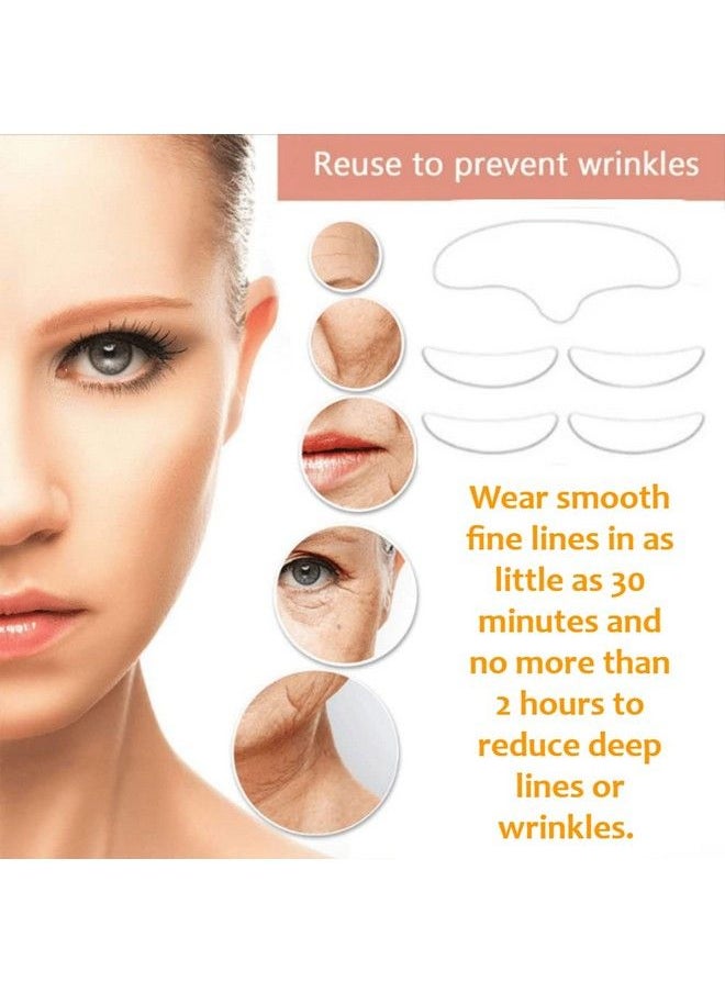 TMISHION - Oia Patches Facial Wrinkle Remover Strips 5Pcs Washable Anti Wrinkle Patch Oia Skin Patches Forehead Eye Face Anti Aging Patch Facial Patches For Prevent Eliminate Wrinkles Fine Lines - Image 1