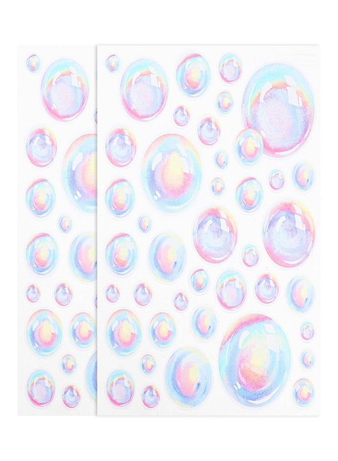 Prasacco Bubble Stickers Bubble Wall Decals Colorful Bubble Wall Stickers Kids Bathroom Decor Ocean Bubble Decorations Mermaid Wall Decor Under The Sea Birthday Party Decorations - Image 1